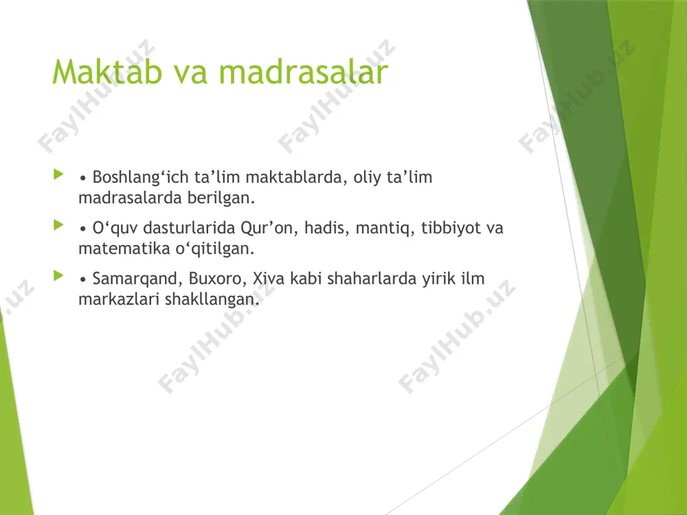o‘rta osiyoda tarbiya, maktab va pedagogik fikrlar - Page 4