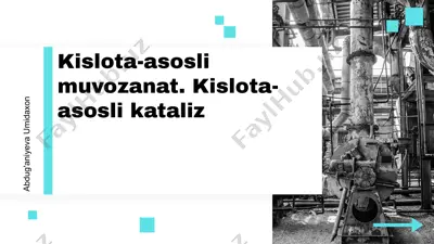 kislota-asosli muvozanat — PPTX