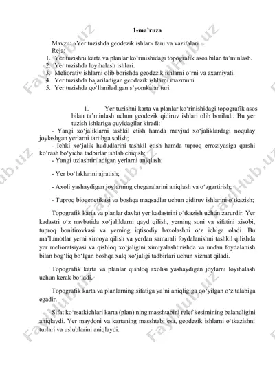 geodezik ishlar — DOCX