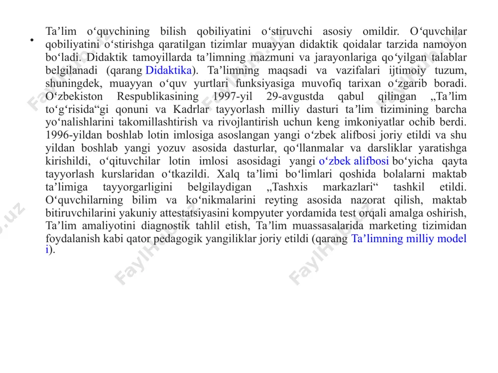 chqurun ertangi kun vazifalarini belgilab oling. tongda turiboq, mo‘ljallangan ishlarga kirishing. 4. muhim narsalarni ajrata biling. endi arab tilida vaqtni to’g’ri taqsimlash borasida manbalardan tarjima qilingan ma’lumotlarni taqdim etamiz. vaqtni boshqarishni to’g’ri tushuna olish; vaqtni boshqarishning ahamiyati; vaqtni boshqarishning muhim sirlari; amaliy usulda vaqtni boshqarish qadamlari; vaqt inson hayotida o’ta muhim ahamiyat kasb etadi. boshqara olish va vaqt bu ikkisi o’ta muhim unsurlardandir. shunday jihatdanki, vaqtni boshqara olishni bilish orqali ko’zlangan maqsadlarni amalga oshirish va ko’p ishlarni qisqa muddatda qila olish imkoniyati paydo bo’ladi. vaqtni boshqarishning bir qancha usullari bor. ularning barchasi qisqa muddatda oson yo’l bilan samarali natijaga erishishni o’z ichiga oladi. va yana vaqtni idora qila olish kishining shaxsiy hayoti va faoliyati o’rtasini to’g’ri ajrata bilish va ko’zlangan maqasadlarga to’la-to’kis yetishish imkonini beradi. vaqtni boshqara olish ahamiyati: jamiyatlarning taraqqiy topishga, korxona va muassasalarning rivojlanishiga ko’mak beradi; raqobat va ishlab chiqarishni rivojlanishiga sabab bo’ladi; ishlarning tezkorligini ta’minlaydi; har bir …