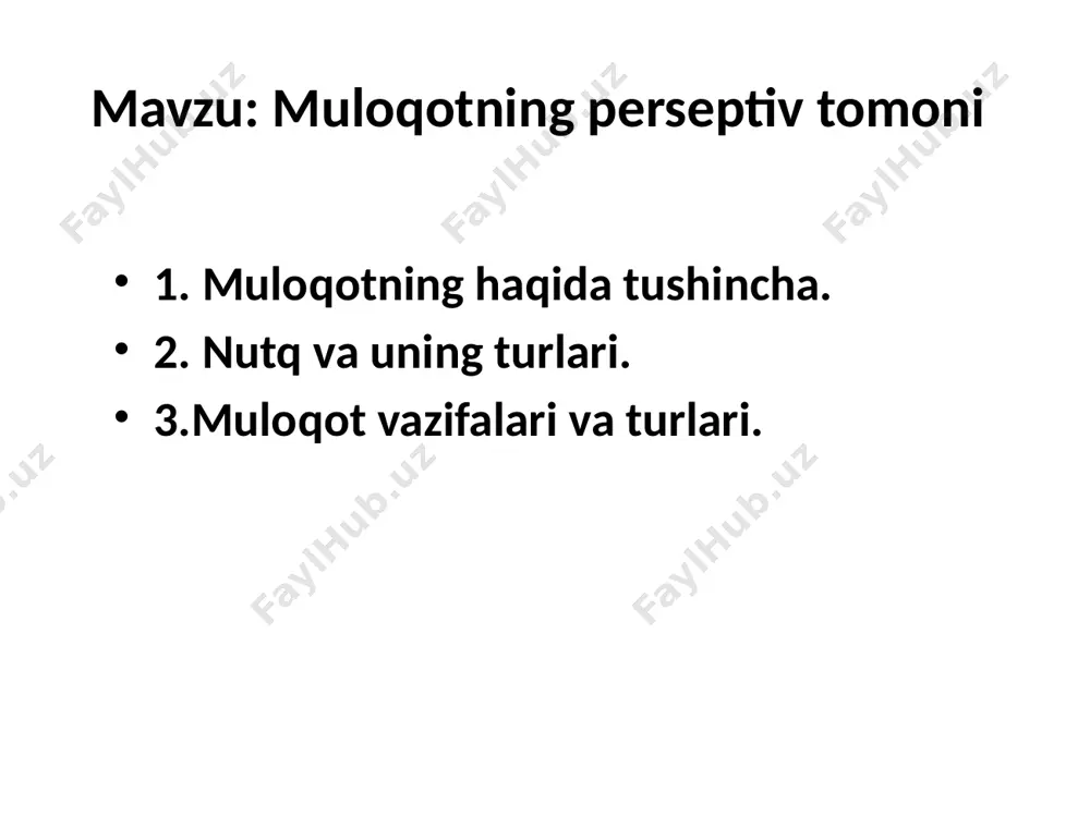 avomida bora-bora har bir harakatim har bir ishim tobora mazmunsiz, mantiqsiz, maqsadsiz bo’lib borayotganday edi. xavf xatarlardan qo’rqmaydigan odam bo’lsam-da, negadir bu yerda tomning bosib qolishidan xavfsiray boshladim. ovqatlanishimda muntazamlik yo’qoldi, yuvinmay qo’ydim". 2-misol. tarixda yaponlarda "moritao" nomli insonning o’zini-o’zi takomillashtirish tizimi mavjud bo’lgan. vaholanki, inson hech qanday jismoniy azoblarga duchor bo’lmaydi. faqatgina bir haftaga g’orga kirib ketib, u yerda tanho qoladi. bu yerda u hatto o’zi bilan gaplashishi mumkin bo’lmagan. sinovdan o’tganlar keyinchalik har qanday uchrashuv va suhbatni xursandchilik bilan qarshi oladilar. qizig’i shundaki, ularda ko’proq gapirish ehtiyoji emas, balki tinglash ehtiyoji kuchayar ekan. 3-misol. bir paytlarda amerikada barcha tamaddixonalarni avtomatlashtirish avj olgan edi. ammo ko’p o’tmay ularning egalari kasodga uchray boshladi. ma'lum bo’lishicha, bu yerga odamlar nafaqat tammadi qilish, balki suhbatdosh topish uchun ham kelganlar. muloqot jarayonida muloqot funksiyalari ham muhim rol o’ynaydi. muloqot funksiyalari deganda muloqotning inson hayotida bajaradigan funksiyalari tushuniladi. muloqot funksiyalari xilma-xil bo’lib, eng keng …