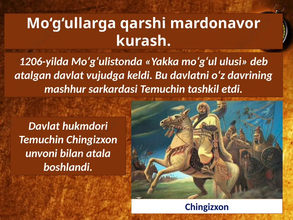 guberdining mo‘g‘ul bosqinchilariga qarshi ko‘rsatgan mislsiz jasorati, vataniga va xalqiga sadoqati, cheksiz muhabbati yuksak qadrlandi. prezident islom karimovning tashabbusi bilan 1999-yilda jaloliddin manguberdi tavalludining 800 yilligi keng nishonlandi. jaloliddin manguberdi haykali 2000-yilda esa davlatimizning oliy harbiy mukofotlaridan biri – «jaloliddin manguberdi» ordeni ta’sis etildi. image2.jpeg image3.jpeg image4.jpeg image5.jpeg image6.jpeg image7.emf image8.jpeg image9.jpeg image10.jpeg image11.jpeg image12.jpeg image13.jpeg image14.jpeg image15.jpeg image16.jpeg image17.jpeg image1.jpeg