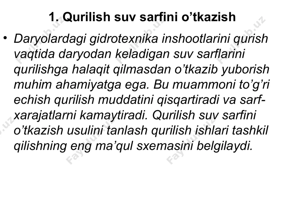 qurilish davrida ishlatiladigan suv tashlagichlar - Page 4