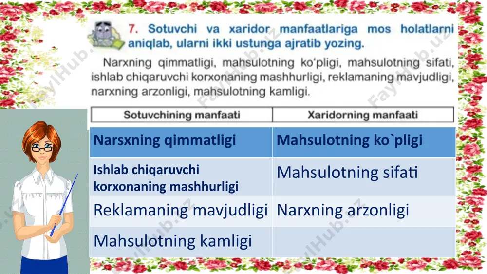 "sotuvchi va xaridor" matni asosida topshiriqlar - Page 5