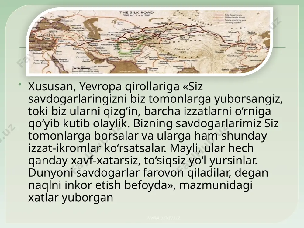 amir temur va temuriylar davrida buyuk ipak yoʻli - Page 5