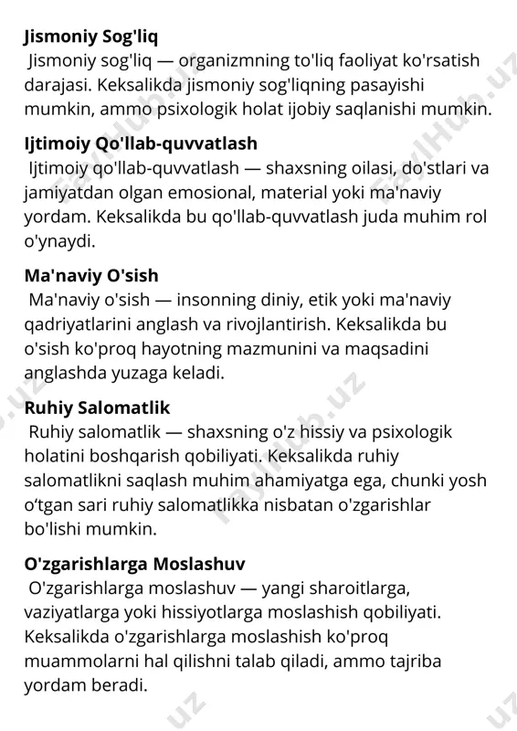 yetuklik va keksalik davrining psixologik xususiyatlari - Page 4