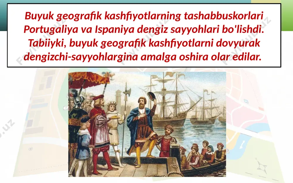 buyuk geografik kashfiyotlar va ularning tarixiy ahamiyati. 8- sinf - Page 4