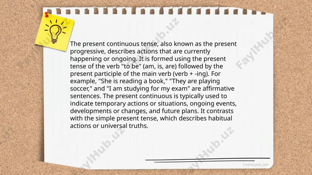 present continuous tense - Page 5