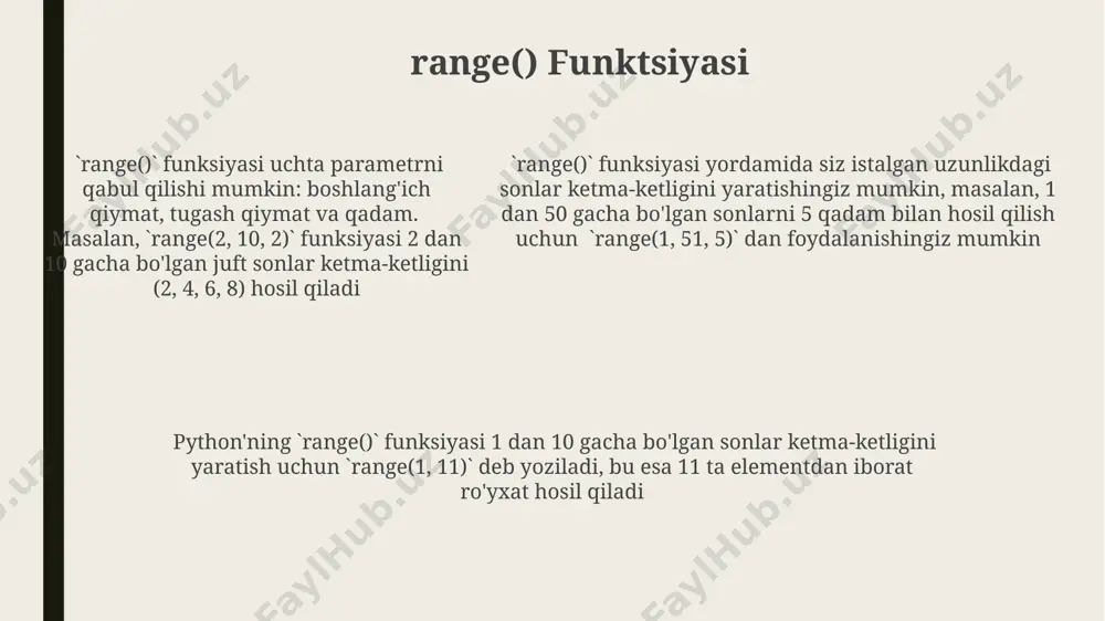 dalar pythonning 2.x va 3.x versiyalarida mavjud bo'lib, xotira samaradorligini 10-100 barobarga oshiradi, ayniqsa, 100000 dan ortiq elementlarni qayta ishlashda, masalan, london shahrining aholisini tahlil qilishda juda foydali. generatorlarni oddiy for loop'lar bilan taqqoslaganda, ular faqat kerak bo'lganda qiymatlarni hosil qiladi, bu esa 256 mb dan kamroq ramga ega kompyuterlarda ham katta hajmdagi ma'lumotlar bilan ishlashga imkon beradi, xususan, toshkentdagi serverlarda. loop bilan generator ifodalar orasidagi asosiy farq shundaki, generatorlar yordamida 10000 ta raqamni qayta ishlashda loop'lardan 5 baravar tezroq natija olish mumkin, bu esa vaqtni sezilarli darajada tejashga yordam beradi, masalan, nyu-yorkdagi bir loyihada. murakkab loop tuzilmalari murakkab loop strukturasi sifatida, ikkita while va bitta for tsikllarini birlashtirib, 5 dan 100 gacha bo'lgan sonlarning juftlarini aniqlash va natijani samarqanddagi ma'lumotlar bazasiga kiritish algoritmini yaratish mumkin. python'da murakkab loop tuzilmalari, masalan, 3 ta ichma-ich joylashgan for tsikllari yordamida, 1000 ta sonning kubini hisoblash va natijani toshkent shahridagi faylga yozish vazifasini …