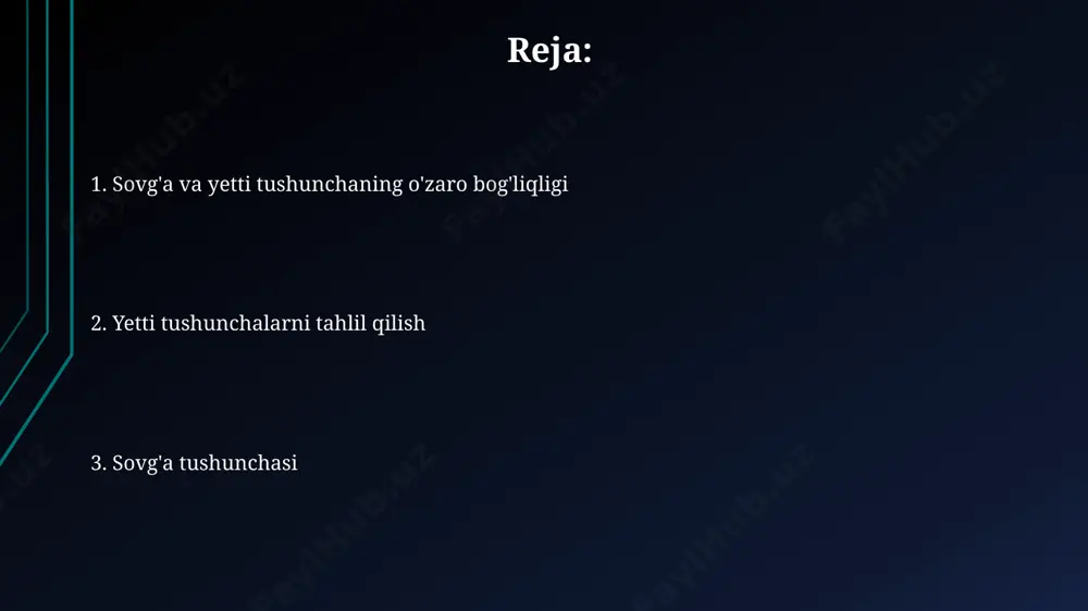 mga moslashtirilgan buyumlar yoki fotosuratli kofe krujkalar kabi narsalarga 30% ga yaqin o'sish kuzatilmoqda. onlayn sovg'a platformalaridan foydalanish 25-40 yosh oralig'idagi avlod orasida 70% dan yuqori, bu esa raqamli savdo tendentsiyasining kuchayganligini bildiradi. ekotexnologiyalar va ekologik toza materiallardan tayyorlangan sovg'alarga bo'lgan talab 2023 yilda 15% ga ortdi, bu esa barqarorlik va atrof-muhitga bo'lgan e'tiborning oshganligini ko'rsatadi. sovg'aning ramziy ma'nosi sovgʻa 7 ta asosiy ramziy tushunchadan biri boʻlib, yaqinlik, mehr-oqibat va oʻzaro hurmatni ifodalaydi, bu munosabatlarning 30% gacha mustahkamlanishiga yordam beradi. sovgʻaning ramziy ma'nosi madaniyatga qarab farq qiladi, masalan, 10 ga yaqin turli madaniyatlarda qizil rang boylik va baxtni anglatsa, ba'zi bir madaniyatlarda qora rang shunday ramz sifatida qaraladi. sovgʻa berish marosimi oʻzida 5 bosqichdan iborat boʻlib, har bir bosqich inson psixologiyasiga turlicha taʼsir koʻrsatadi, his-tuygʻularni 15% ga kuchaytiradi va munosabatlarni mustahkamlaydi. sovg'a va his-tuyg'ular sovg'aning narxi uning emotsional ta'sirini 100% aniqlamaydi; shaxsiy munosabatlar, sovg'aning ramziy ma'nosi kabi omillar ham hissiy …