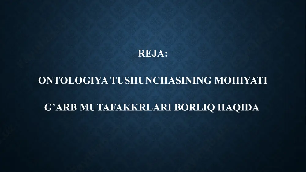 ontologiya tushunchasi - Page 3