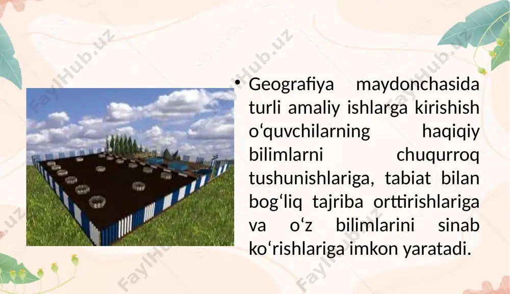 geografiya maydonchasi va unda amaliy ishlami tashkil qilish - Page 5