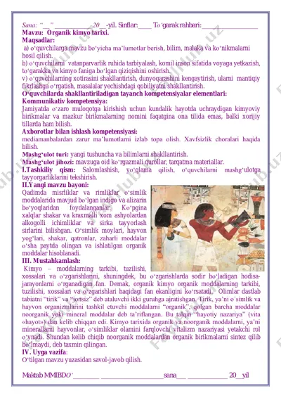 organik kimyo tarixi — PDF