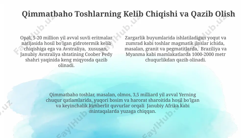 qimmatbaho toshlar haqida umumiy ma’lumot - Page 4