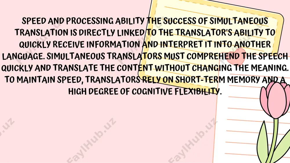 m the speaker. applications: international conferences and summits diplomatic meetings legal proceedings medical appointments live broadcasts and events simultaneous translation plays a vital role in bridging language gaps in an increasingly globalized world, fostering communication across cultures and languages. thank you