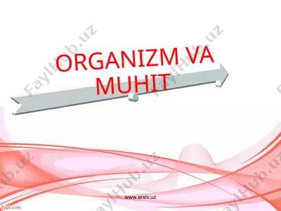 organizm va muhit — PPTX