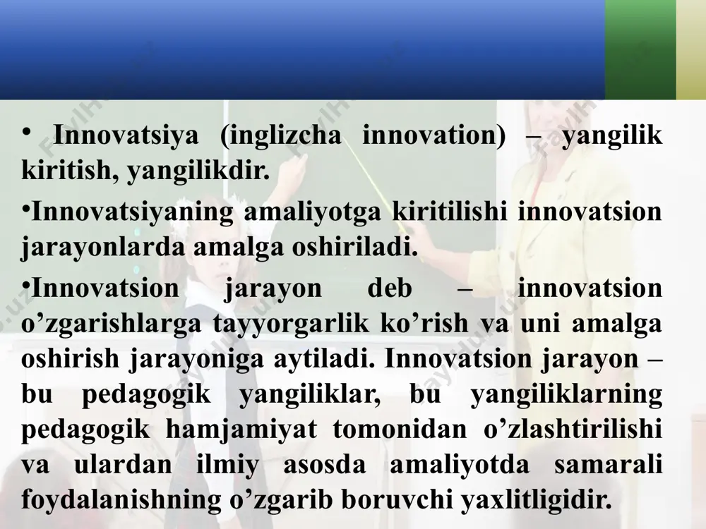 bo'lajak o'qituvchilarni tayyorlashda pedagogik innovatsiyalardan foydalanish - Page 5