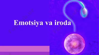 emotsiya va iroda — PPTX