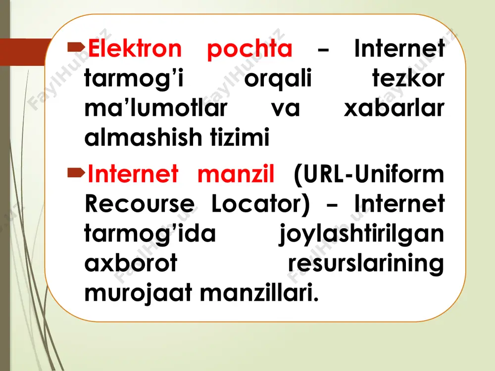 internet va uning asosiy tushunchalari - Page 5