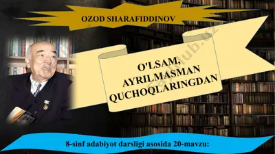 o'zod sharafiddinov - o'lsam, ayrilmasman quchoqlaringdan — PPTX