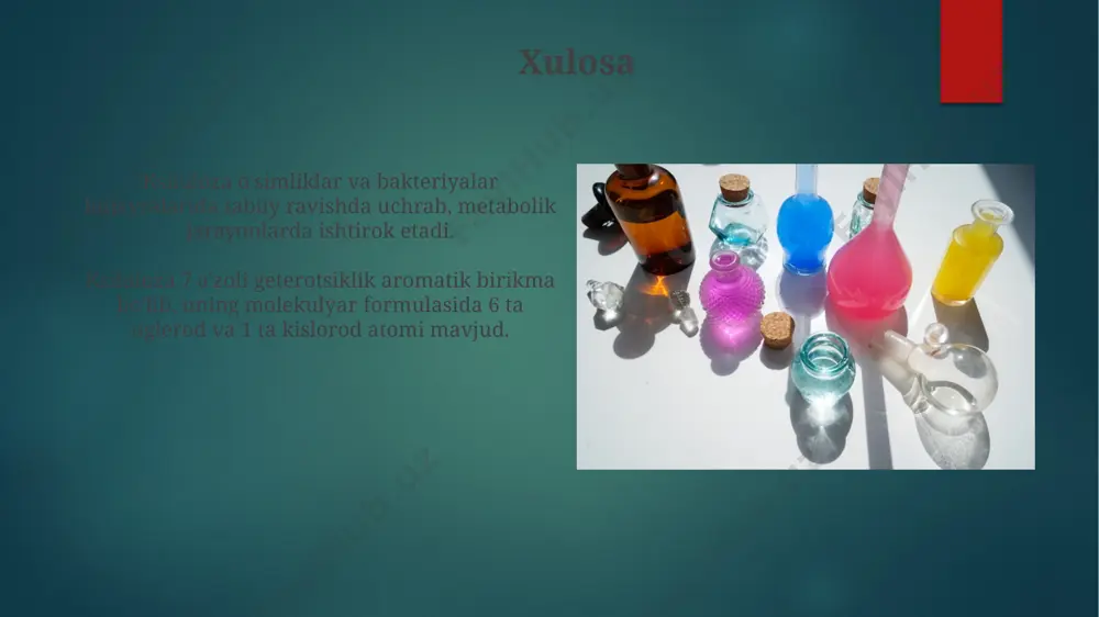 yetti a'zoli geterotsiklik aromatik birikmalar - Page 5