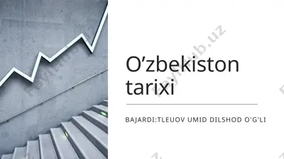 o‘zbekistontarixi — PPTX