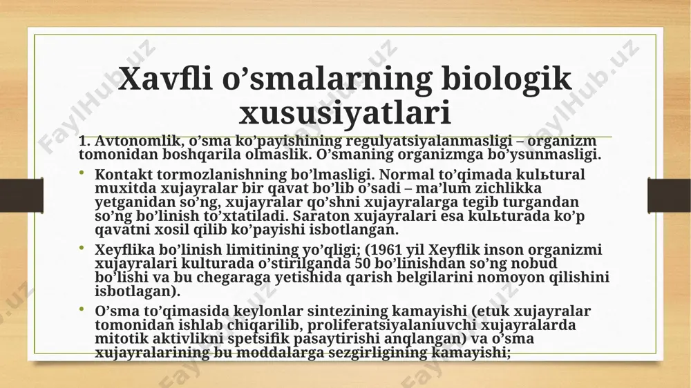 rgik davo printsiplariga kiradi: radikalizm printsipi, ablastika va antiblastika. radikalizm printsipi – bu birlamchi o'sma o'chog'ini ko'rinarli o'sma chegaralaridan chiqqan xolda, ya'ni sog'lom to'qima chegarasida va regionar limfa tugunlar, o'rab turuvchi kletchatka bilan olib tashlash tushuniladi. o'smani rezektsiya chegarasi sog'lom to'qima bilan qo'shib olganda o'rtacha 3 sm dan 8 sm gachani tashkil qiladi. ablastika jarrohllik maydoniga o'sma xujayralrini tushishini va gematogen disseminatsiyani oldini olishga qaratilgan chora tadbirlar yig'ndisi. ularga: jarroxlik amaliyotida extiyotkorona ishlash (o'smani kesmaslik, maydalab olmaslik, bir butunligicha atrofi to'qimasi bilan olib tashlashga xarakat qilish, agar o'sma kistoz tabiatli bo'lsa, suyuqligini jaroxatga to'kilishini oldini olish) qo'lqoplar va jarroxlik instrumentlarini tez-tez almashtirish; chukur gemostaz o'smani mobilizatsiyasidan oldin tomirlarni bog'lab kesish. antiblastika jarroxik maydoniga tushgan o'sma xujayralirini yo'qotishga qaratilgan chorag' tadbirlar yig'indisi. chunki ular retsidiv va metastaz rivojlanishi uchun manbaa bo'lib xizmat qilishi mumkin. antiseptiklar bilan ishlov berish, masalan jarroxik maydonini furatsilin, 70% spirt, 3% vodorod peroksidi, natriy xlorning izotonik eritmasi …
