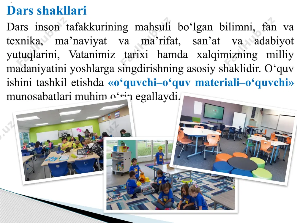 aqozo etadi. vchilar o‘zlashtirganlarini xotira asosida yozishga kirishadilar. . matnga yaqinlashtirib bayon yozish. bunda muallifga xos so‘z va iboralardan foydalanish talab etiladi. buning uchun badiiy til xususiyati bilan ajralib turadigan asarlar tavsiya etiladi. qo‘shimcha topshiriqli bayon, asosan, ona tili darslarida o‘tkaziladi. bunda biror grammatik qonun-qoida asosida olingan bilimni ko‘nikma va malakalarga aylanish ko‘zda tutiladi. saylanma bayonda matnning hammasi yozilmaydi, balki o‘quvchilar bir necha qismli matning xohlagan bir qismi yuzasidan bayon yozadilar. bunda o‘quvchilarga erkinlik beriladi, ular o‘zlariga yoqqan, qiziqtirgan biror qismni saylab oladilar. ixcham bayon. ixcham hajmli matn yuzasidan o‘tkaziladigan yozma ishning bu turiga ixcham bayon deyiladi. bunday bayon v–ix sinflarning har birida darsning 8–20 minutida qiziqarli kichik mashg‘ulot sifatida o‘tkaziladi va bu mashg‘ulot o‘quvchini qiynamaydi, u mazmunni tez o‘zlashtirad . bayonlarni o‘tkazish tartibi quyidagicha: -matn bir marta o‘qituvchi tomonidan o‘qiladi; - matn mazmuni yuzasidan o‘quvchilar bilan savol-javob o‘tkaziladi; -zarurat tug‘ilsa, bayon matnining ayrim o‘rinlari qayta o‘qiladi; - bayon rejasi …