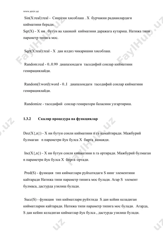 процедура ва функциялар - Page 5