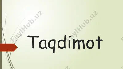 mashg’ulotga tarbiyachining innovatsion yondashuvi — PPTX