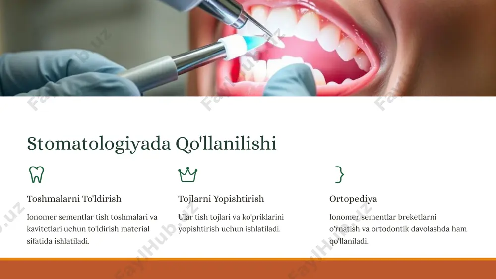 shisha ionomer sementlar xususiyatlari qo'llanilishi - Page 4
