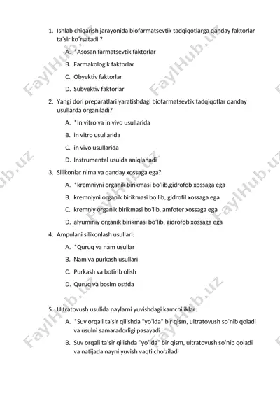 biofarmatsevtik tadqiqotlar — DOCX