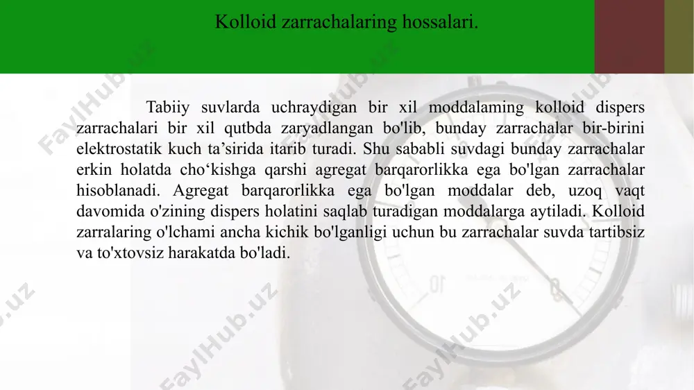 suvni oldindan tozalash qurulmalari hisobi - Page 5