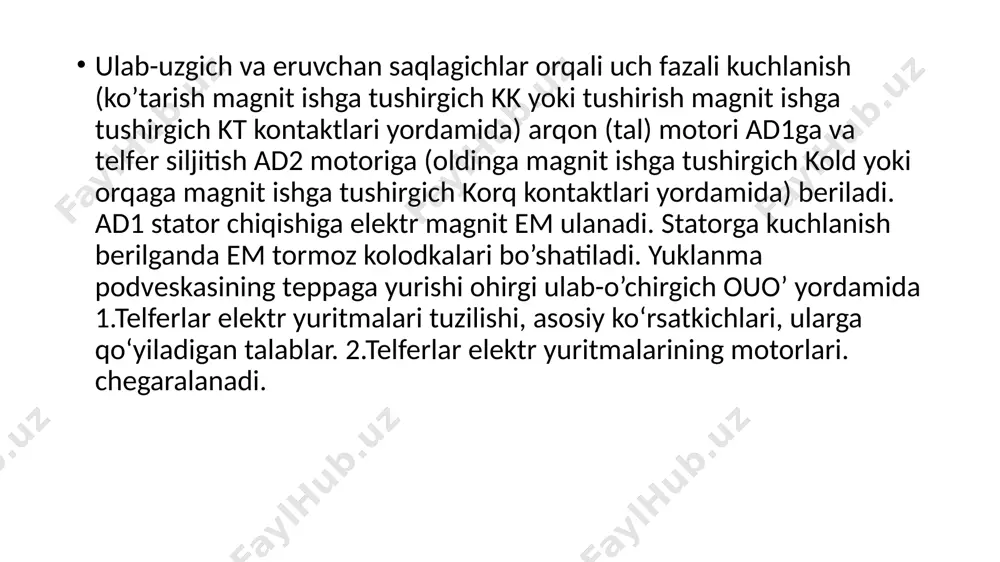 telferlar elektryuritmalari - Page 5