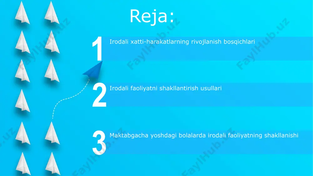 qilishning past darajasi kabi belgilar kuzatilishi mumkin. o'yin orqali iroda tarbiyasi iroda tarbiyasi o'yinlari orqali bolalarda 6 ta muhim ijtimoiy-emotsional ko'nikma rivojlanib, o'z-o'zini boshqarish darajasi 15% ga yaxshilanadi. ro'yxatdagi 5 ta turli xil o'yinlar orqali bolaning diqqatini jamlash, sabr-toqat va qat'iyatlilik kabi iroda sifati ko'rsatkichlarini 20% ga oshirish mumkin. iroda faoliyatini rivojlantirish usullari start bolaning iroda kuchini oshirishda o'yinlardan foydalanish muhim. masalan, "to'siqlarni engish" o'yini, 5 bosqichdan iborat bo'lib, har bir bosqichdan o'tish uchun aniq harakatlarni bajarishni talab qiladi, sabr-toqat va qat'iyatlilikni rivojlantiradi. iroda faoliyatini rivojlantirishda ijobiy mustahkamlash usuli juda samarali. har bir muvaffaqiyatli bajarilgan vazifa uchun 1-2 ta maqtov so'zi yoki kichik mukofot berish bolani rag'batlantiradi va uning ishonchini oshiradi. kundalik hayotda iroda mustahkamlash oʻyinlar orqali iroda mustahkamlash samarali usul hisoblanadi. masalan, 5 daqiqa davom etadigan oʻyinni toʻxtatmasdan oxirigacha oʻynash, diqqatni jamlash va sabr-toqatni rivojlantiradi. kundalik hayotda bolalarga 3-5 yosh oraligʻida 2-3 ta oddiy vazifani mustaqil bajarishga odatlantirish iroda …