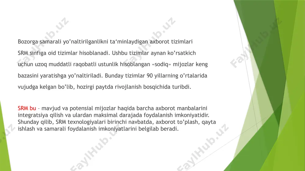 sturiy ta’minotga ixtisoslashgan xaridorlar va etkazib beruvchilar uchun moslashtirilgan echimlar bilan ta’minot zanjirini boshqarish joyiga xizmat qiladi. medius o’z portfelini kengaytirib, xaridlar, manbalar, shartnomalarni boshqarish va etkazib beruvchilarni boshqarish echimlarini taklif etadi. mediusning bulutga asoslangan srm to’plami markazlashtirilgan markazga ega, bu erda etkazib beruvchilar o’z-o’ziga xizmat ko’rsatish portali orqali ma’lumotlarni yuklashlari, mijozlarni ma’muriy yuklardan xalos qilishlari va sotuvchi ma’lumotlarining aniqligini oshirishlari mumkin. image1.jpeg image2.jpeg image3.jpeg image4.jpeg /docprops/thumbnail.jpeg