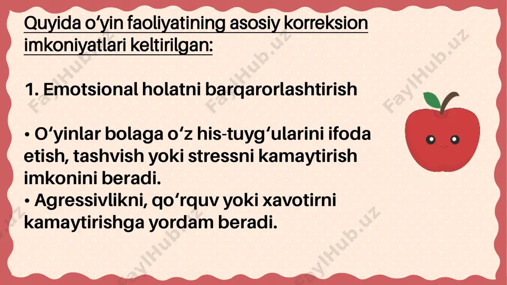 o'yin faoliyatining korreksion imkoniyatlari - Page 3