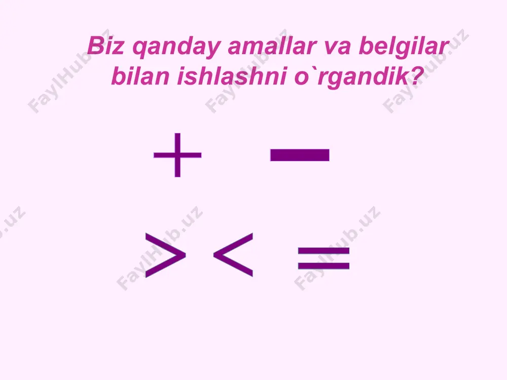 matematika 100 ichida qo'shish va ayirish 1-sinf dars ishlanma - Page 3
