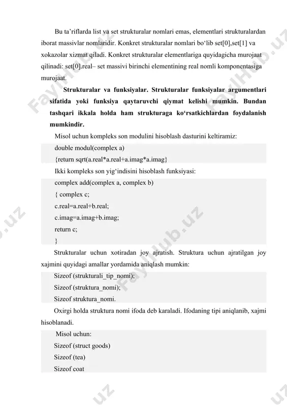murakkab ma’lumotlar turlari. strukturalar (dasturlash) - Page 5