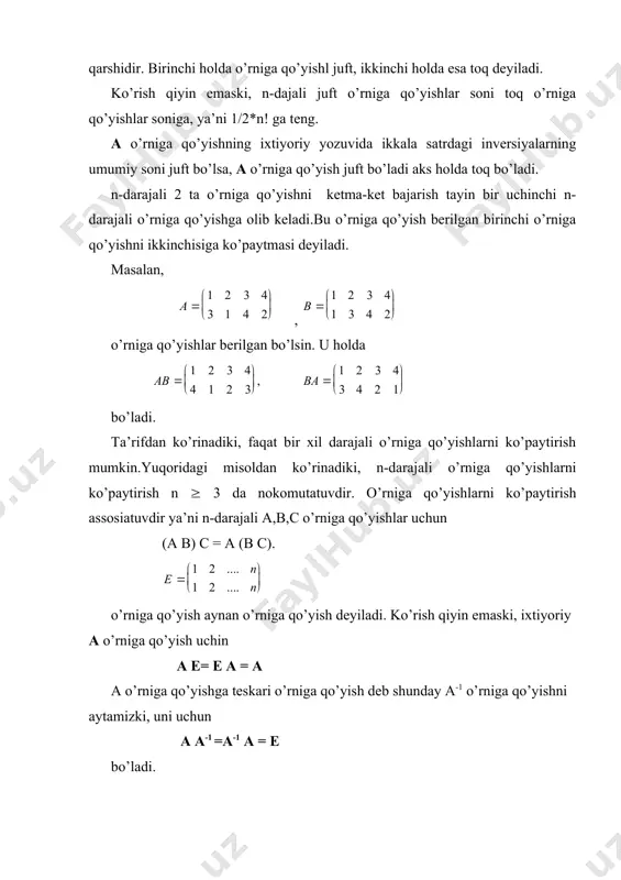 o’rniga qo’yishlar (algebra) - Page 3