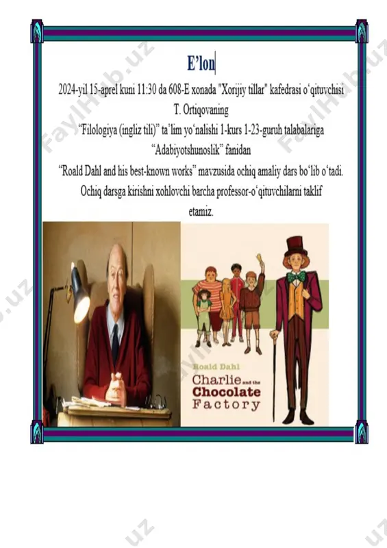 roald dahl and his best-known works - Page 3