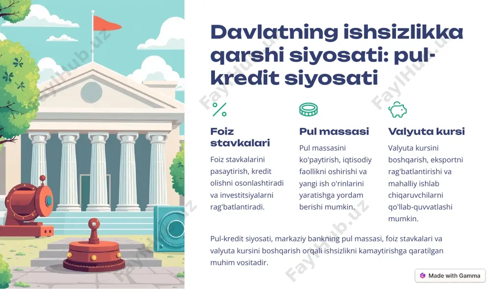 davlatning ishsizlikni kamaytirishdagi roli - Page 5