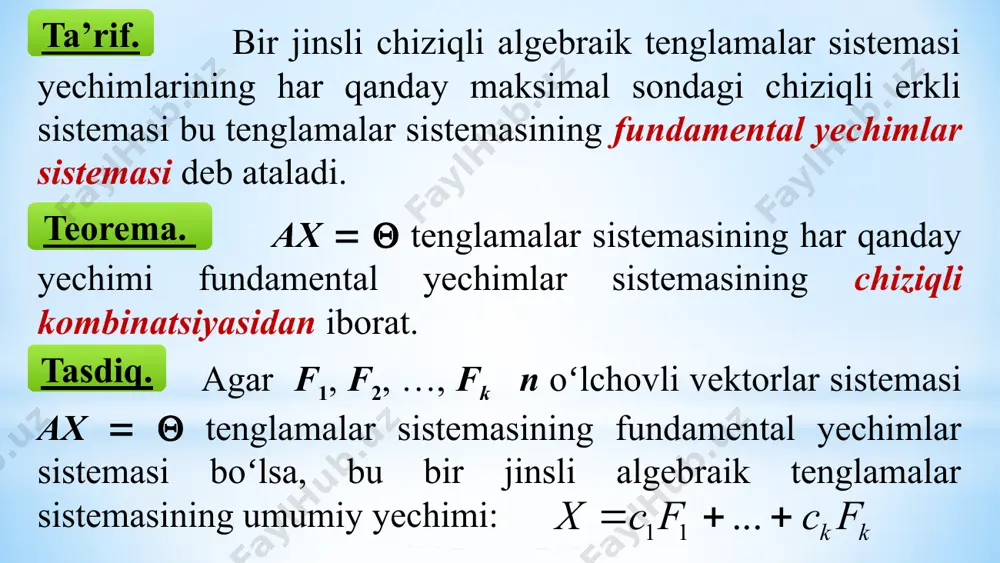n ta noma’lumli m ta chiziqli tenglamalar sistemasi - Page 5