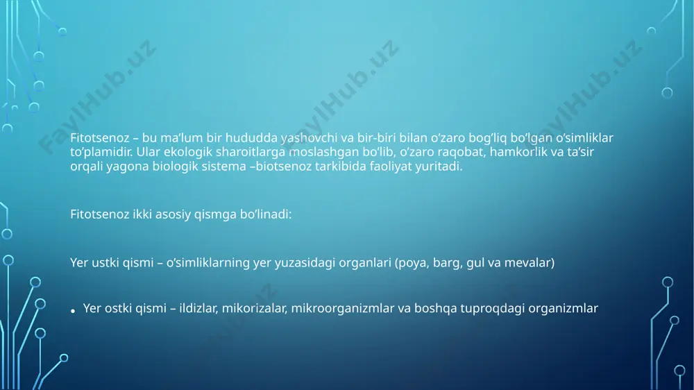 fitotsenozlar va yerostki qismi - Page 3