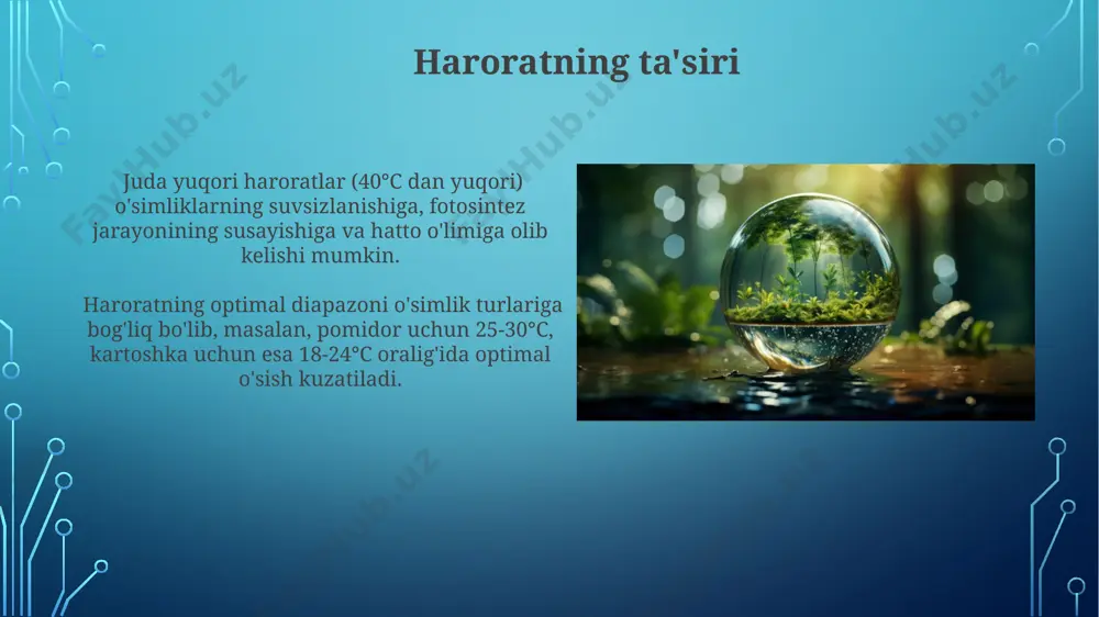 o‘simliklarning o‘sishiga tashqi muhit omillarining ta’siri - Page 5