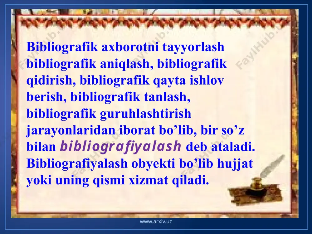 bibliografik ob'yektlar. bosma kitoblarni klassifikatsiyalash - Page 4