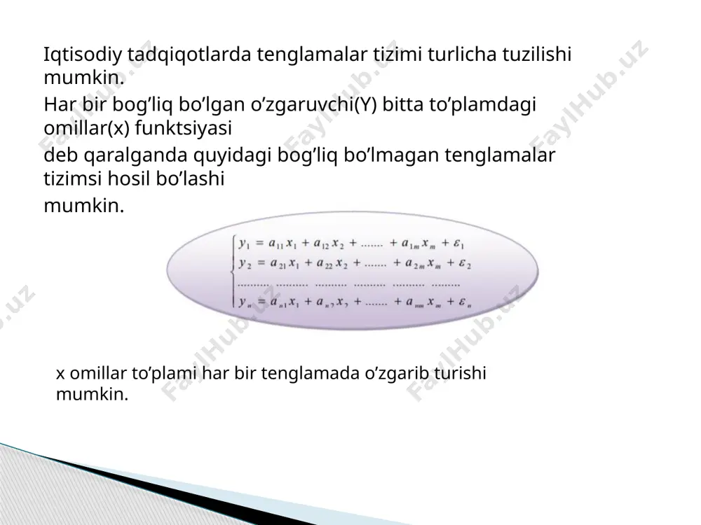 tenglamalar tizimi ko’rinishidagi ekonometrik modellar - Page 4