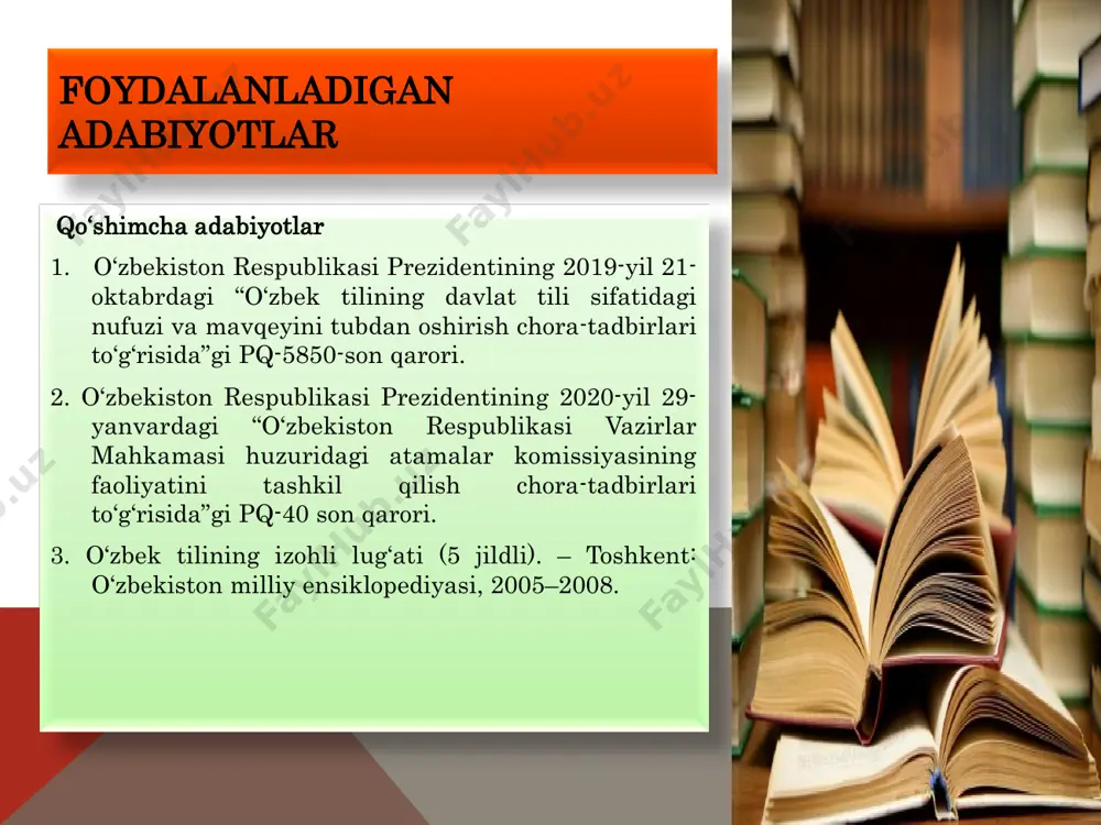 deb yaxlit bir tizim asosida tuzilgan, fikrlar rivoji izchil bo‗lgan, har bir so‗z, ibora maqsadga muvofiq ravishda ishlatiladigan nutqqa aytiladi.nutqning mantiqiyligi uning asosiy sifatlari – to‗g‗rilik va aniqlik bilan chambarchas bog‗liqdir. 1 •nutqning mantiqiy buzilishi, eng avvalo, so‗zlovchi va yozuvchining tafakkur uquvi, qobiliyati bilan bog‗liq. shuning uchun mantiqiylik faqatgina lisoniy hodisa sanalmasdan, balki tafakkur hodisasi ham sanaladi. bunda mavzu bo‗yicha mavjud bilim asosida mulohaza yurgizish diqqatga sazovordir. 2 • so‗zlarning o‗zi ifodalanayotgan narsa-hodisalarga mos ravishda fikrning aniq ifodalanishi narsa mantiqiyligi bo‗lsa, soz birikmalari, gaplar, hatto butun- butun matnlarning bir-biriga mosligi, fikrni izchil davom ettirishga bo‗ysundirilishi tushuncha mantiqiyligidir. 3 mantiqiylik shartlari: 14 tushunchalar mantiqiyligiga rioya qilish; uslubiy me‘yorga amal qilish; leksik-semantik va sintaktik me‘yorga rioya qilish. mantiqiyligiga putur yetgan gaplarga misollar: 15 olti oylik davlatga sut sotish rejasi bajarildi. u bir kitobga 5 so‗mdan qo‗yib sotmoqda. erkak paypoqlar narxi 30 foizga arzonlashdi. 4. nutqning sofligi. 16 1 • nutqning tozaligi deganda …