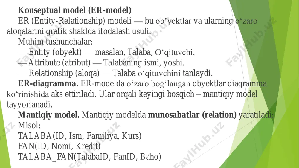 ma’lumotlar bazasini loyihalash - Page 4