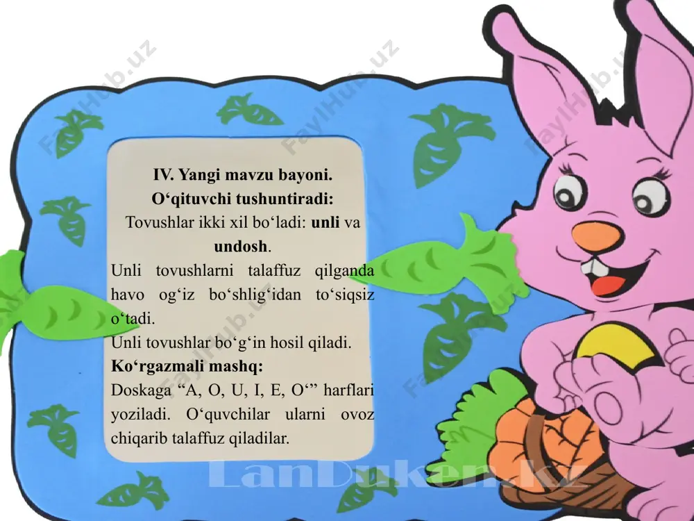 unli tovushlar va harflar - Page 5